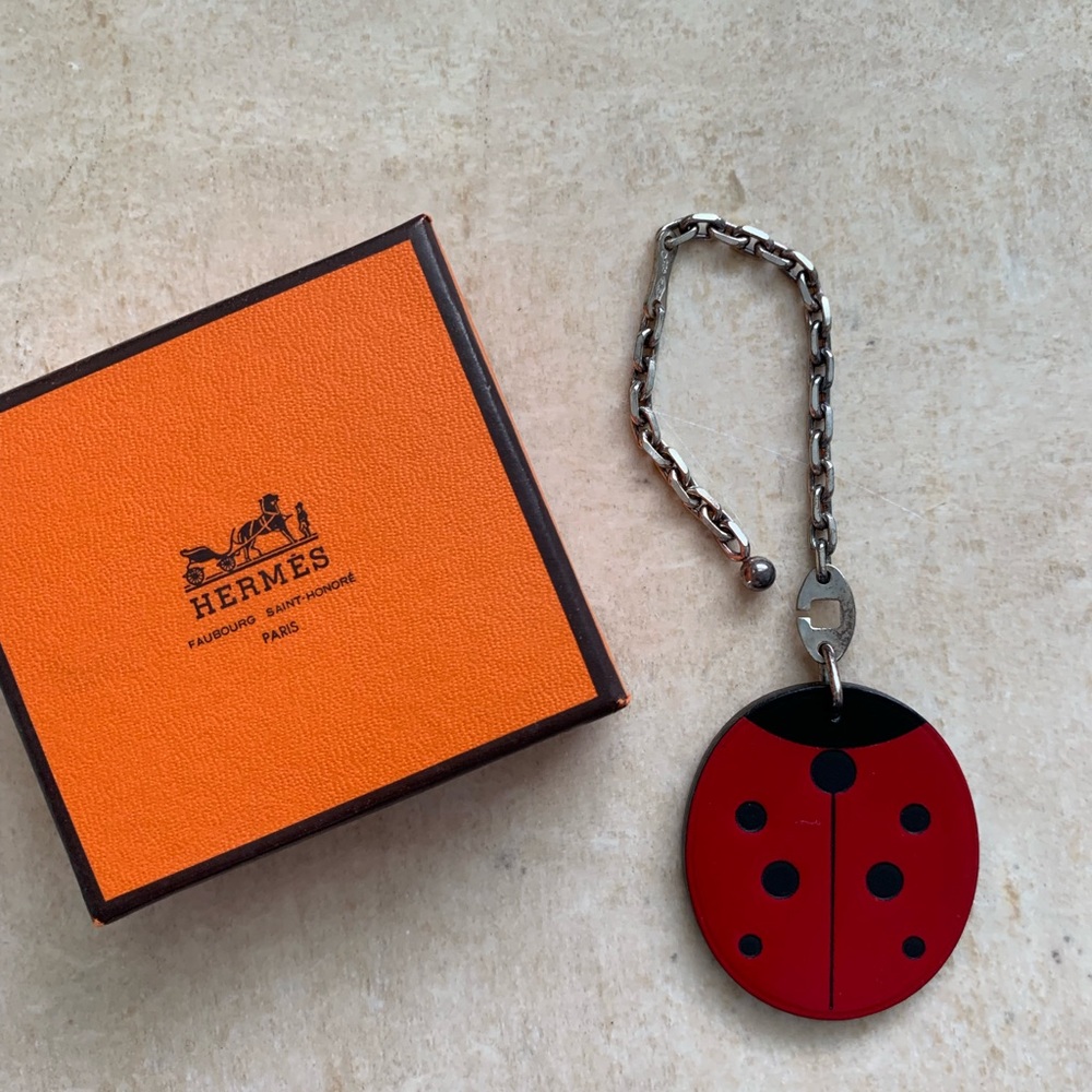 Authentic Hermès Ladybug keychain